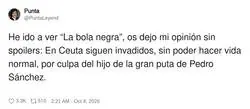 La opini&oacute;n sobre la Bola negra