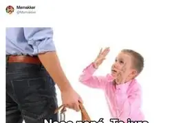 Pap&aacute;, prometo no volver a defender mis ideas con argumentos, que luego me llaman maleducado
