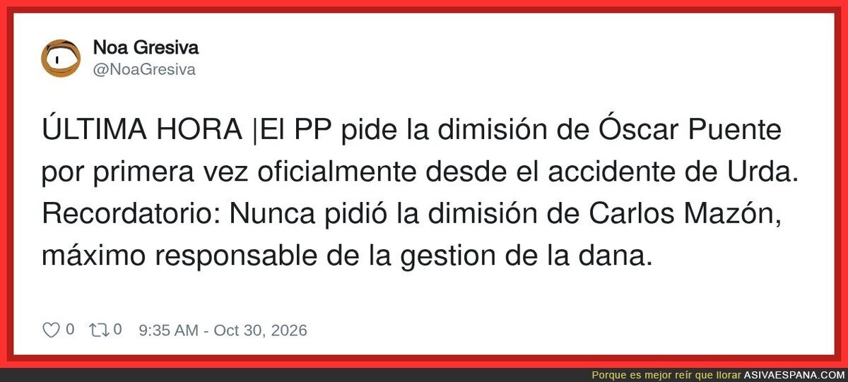 El PP descubre la palabra dimisi&oacute;n: solo le ha hecho falta una dana y dos trenes