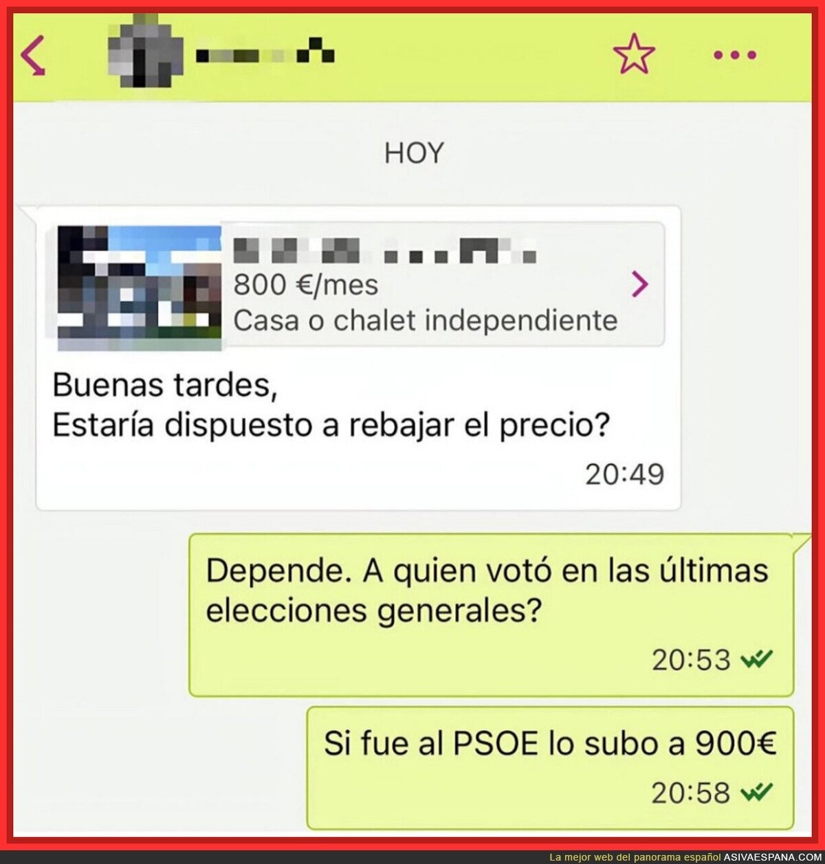 A los 4 minutos ya estamos hablando de pol&iacute;tica en el chat de idealista