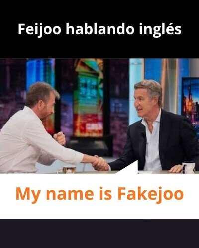 Feijoo hablando ingl&eacute;s