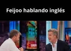 Feijoo hablando ingl&eacute;s