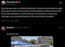 A Vito lo echaron de Sol. Llevaba 6 guardaespaldas y un coche de la polic&iacute;a en modo taxi lo recogi&oacute;. Ahora azuza a los nazis de NN