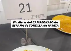 Campeonato de Espa&ntilde;a de tortilla: ya gana la que se sirve con pajita