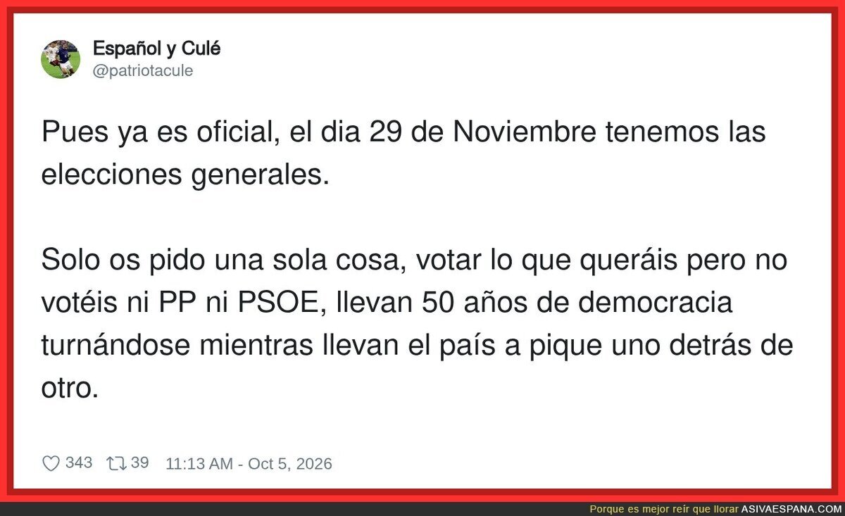Ni PP ni PSOE van a cambiar nada