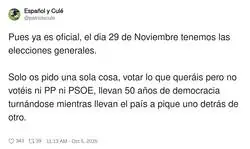 Ni PP ni PSOE van a cambiar nada