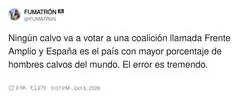 Lo de Frente Amplio no es nada buena idea