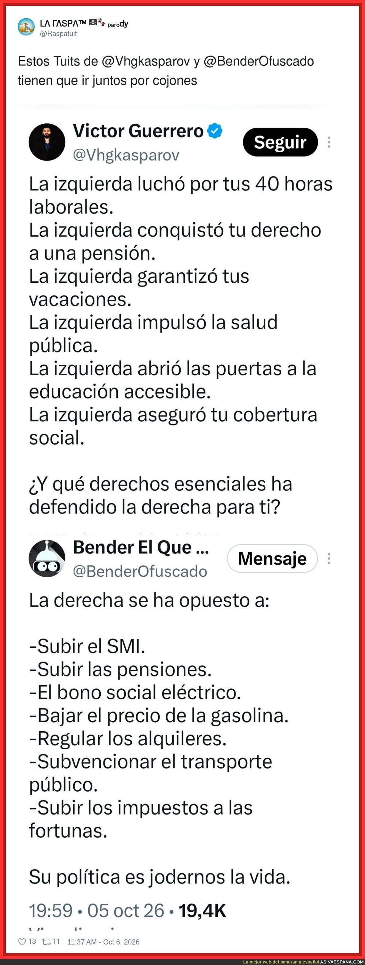 Derecha vs Izquierda