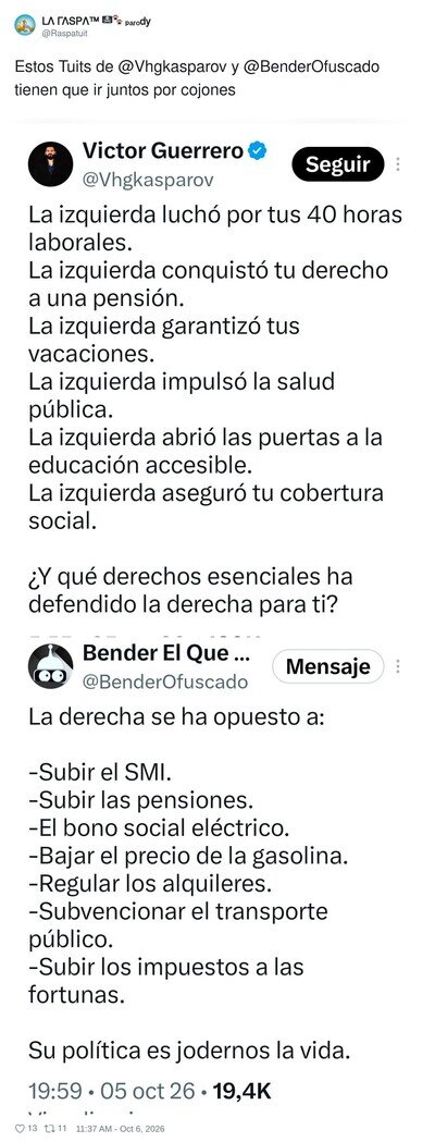 Derecha vs Izquierda