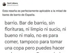 Rese&ntilde;a de bar de barrio: ni bueno ni malo, ni limpio ni sucio, y aun as&iacute; vuelves ma&ntilde;ana