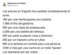 Los precios han perdido la br&uacute;jula pero los sueldos siguen en la Edad Media