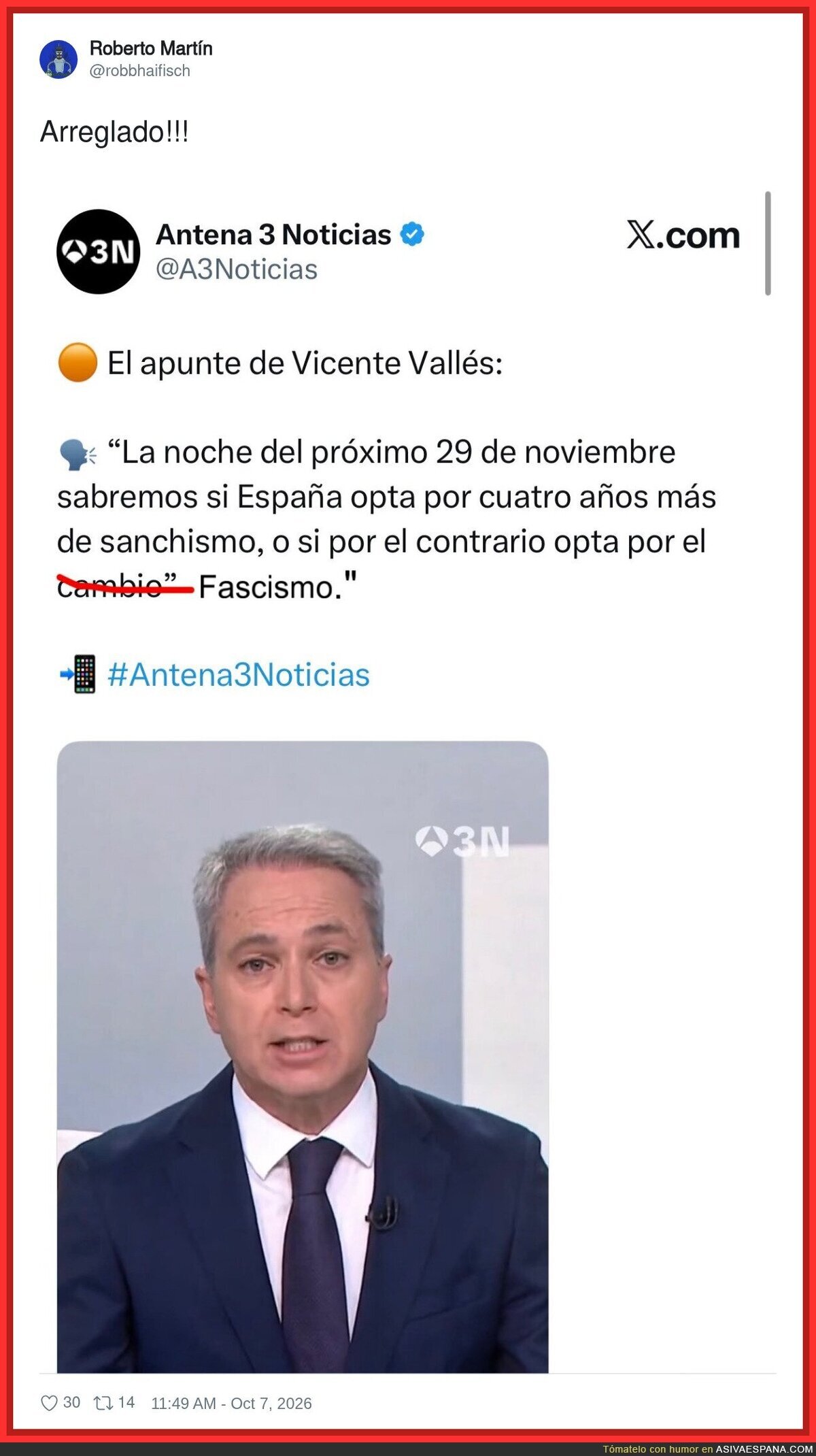 Corrigiendo a Vallés para que diga lo que de verdad quería decir