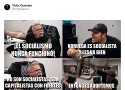 El socialismo nunca funciona, pero cuando funciona es capitalismo con derecho a voto