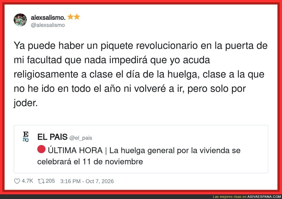 El único piquete que me para es mi propio rencor