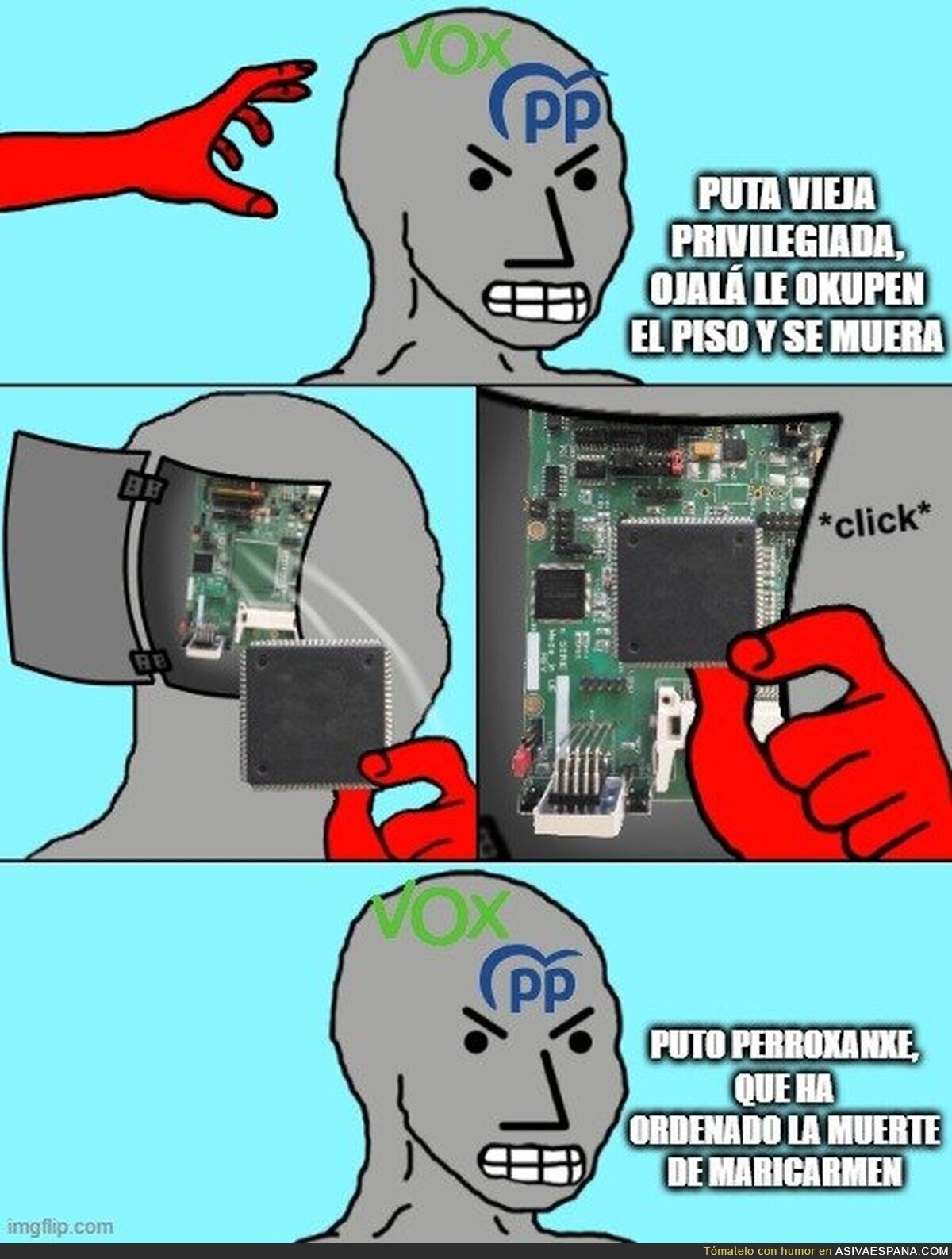 En Génova han actualizado el firmware: Maricarmen ya no es una privilegiada, es una mártir