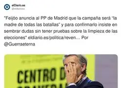 Feij&oacute;o anuncia la madre de todas las batallas: de momento la va perdiendo &eacute;l solo