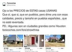 Casas en Estados Unidos a 100.000 d&oacute;lares con jard&iacute;n y porche; aqu&iacute;, por ese precio, un trastero en Vallecas con derecho a cocina