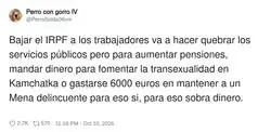 Claro, porque la soluci&oacute;n a todo es joder al que curra y tirar pasta a diestro y siniestro