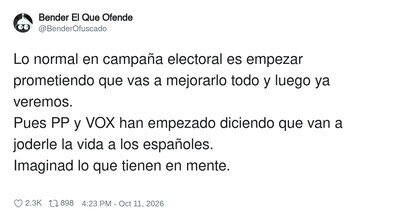 PP y VOX estrenan campa&ntilde;a con la &uacute;nica promesa electoral que piensan cumplir