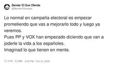 PP y VOX estrenan campa&ntilde;a con la &uacute;nica promesa electoral que piensan cumplir
