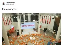 El Frente Amplio ya tiene el decorado listo para la noche electoral: se lo han dejado de segunda mano los de Ciudadanos