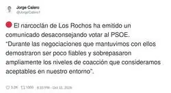 Hasta el narcocl&aacute;n de Los Rochos rompe con el PSOE: "No cumplen ni nuestros m&iacute;nimos &eacute;ticos"