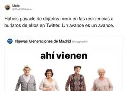 Nuevas Generaciones se r&iacute;e de los abuelos y le responden con la hemeroteca de las residencias: zasca con bast&oacute;n