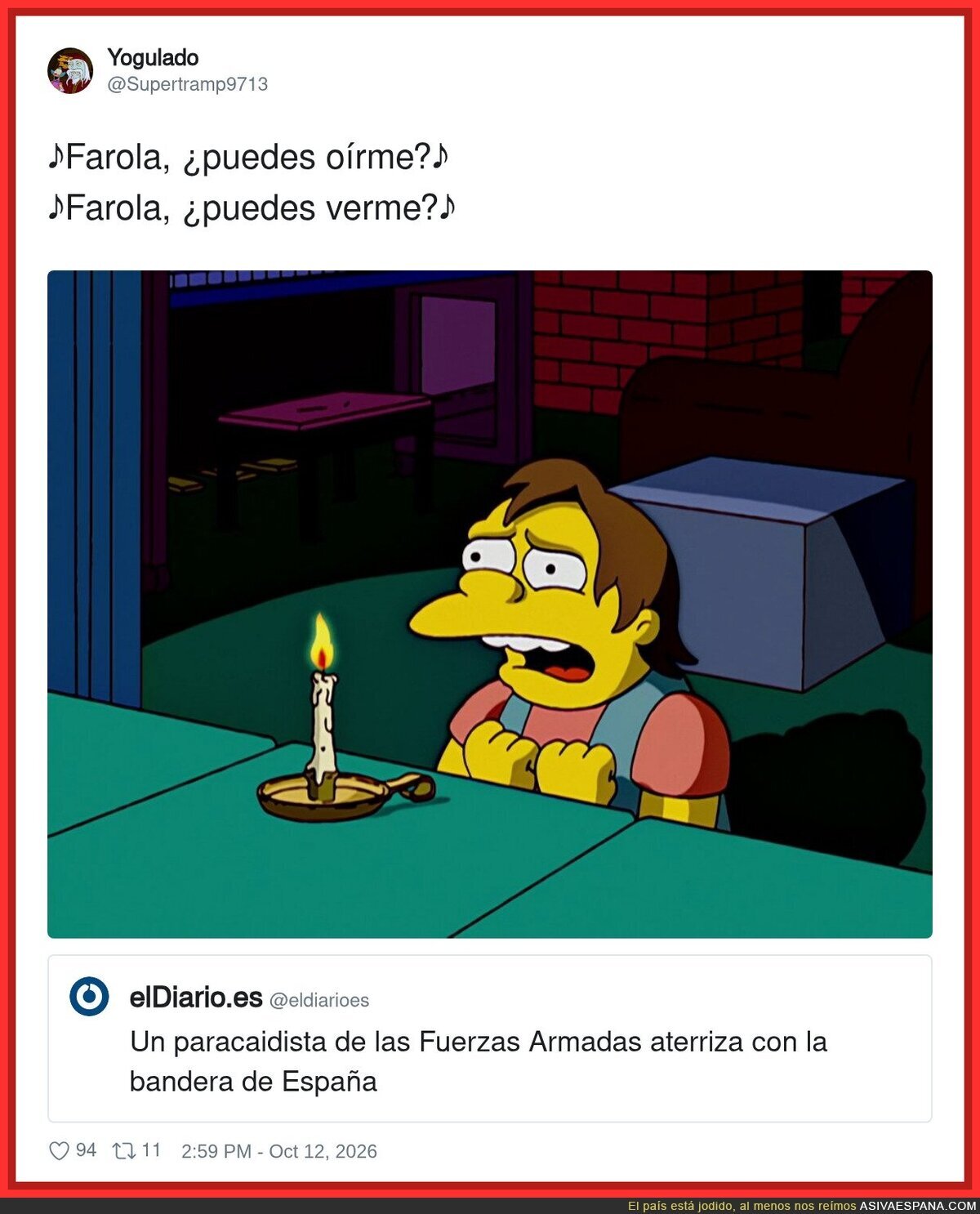 Esta vez no pudo ser