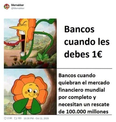 Bancos: te embargan por deber un euro y luego piden 100.000 millones de rescate. Y se los damos