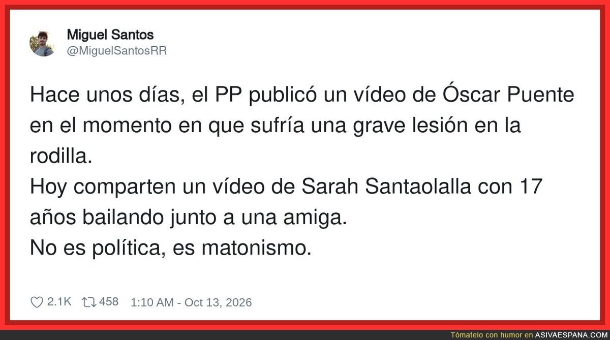 Manual de &eacute;tica del PP: el v&iacute;deo de tu rival lesionado es pol&iacute;tica; el de una chica bailando a los 17, periodismo de investigaci&oacute;n