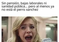Sin pensi&oacute;n, sin baja y sin sanidad, pero ya no est&aacute; Sanxe: el votante de Vox llorando de felicidad