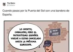 Patriotismo espa&ntilde;ol: horario de atenci&oacute;n limitado a Mundiales, Eurocopas y d&iacute;as de manifestaci&oacute;n en Ferraz