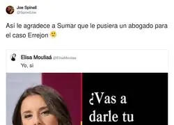 Elisa Moulia&aacute; votar&aacute; a Irene Montero: gratitud de la buena, de la que viene con abogado incluido