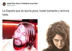 Espa&ntilde;a se ducha en cinco minutos, pero se peina como Ayuso: fuertecito, desafiante y siempre liado