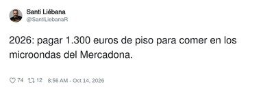 1.300 euros de piso para acabar comiendo en el microondas del Mercadona: el sue&ntilde;o espa&ntilde;ol en 2026