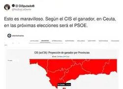 El CIS pinta Espa&ntilde;a entera de rojo y hasta Ceuta vota PSOE: Tezanos ya no hace encuestas, hace cartas a los Reyes Magos