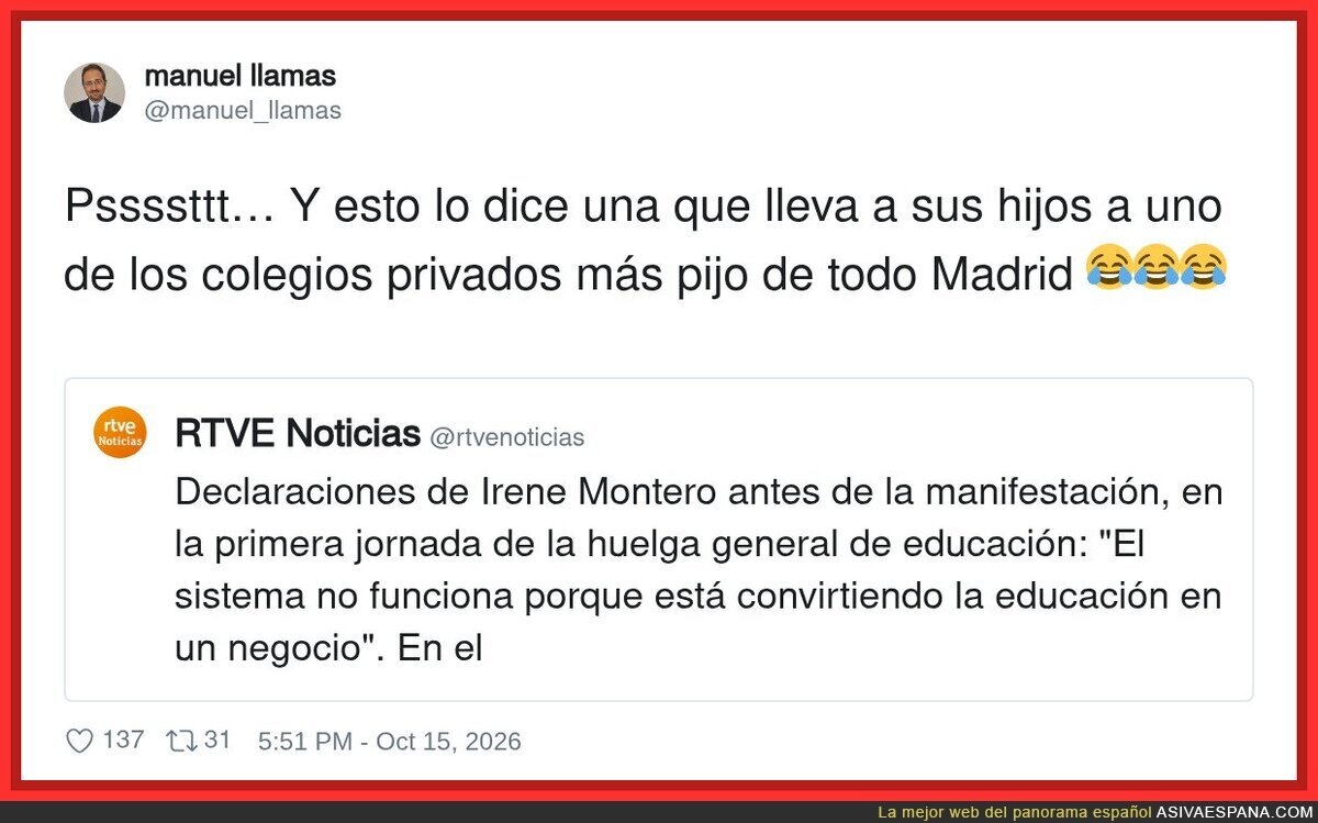 Cuando la realidad te pilla in fraganti burlándote de algo que acaba de pasar