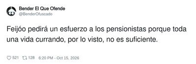 Cuando la vida te corre tanto que hasta los pensionistas te dicen que te relajes