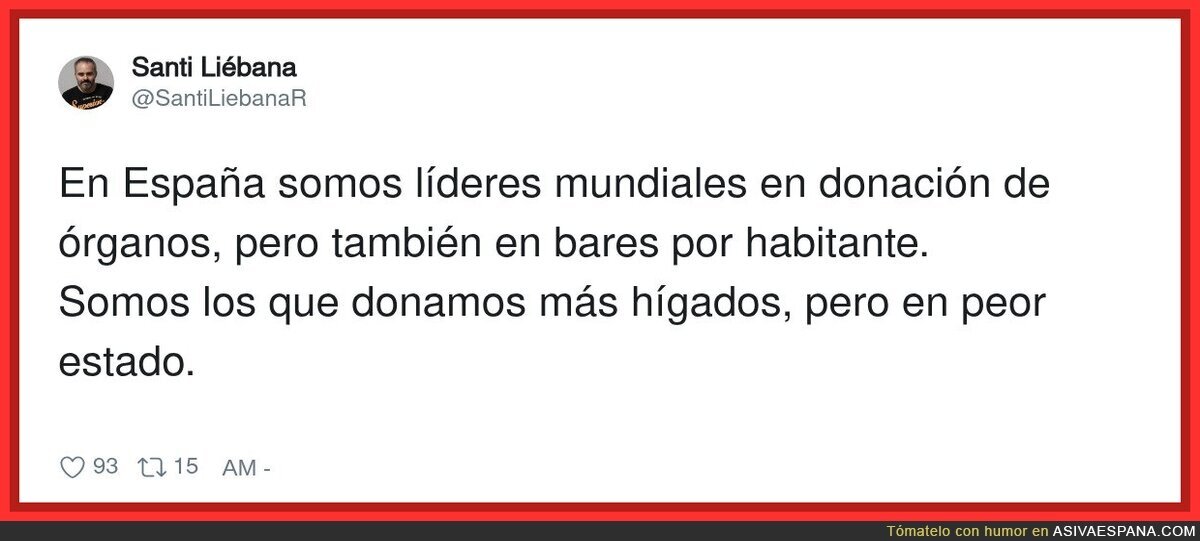 L&iacute;deres mundiales en donaci&oacute;n de &oacute;rganos y en bares por habitante: el h&iacute;gado espa&ntilde;ol llega al trasplante con experiencia