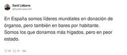 L&iacute;deres mundiales en donaci&oacute;n de &oacute;rganos y en bares por habitante: el h&iacute;gado espa&ntilde;ol llega al trasplante con experiencia