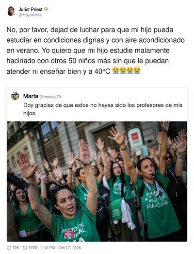 La mejor defensa de la escuela p&uacute;blica la acaba de hacer, sin querer, una madre en contra de la huelga