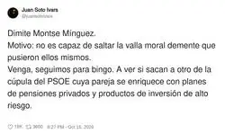 El PSOE invent&oacute; el list&oacute;n moral y ahora sus dirigentes van cayendo uno a uno al intentar saltarlo