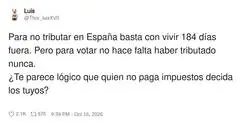 Hacienda te persigue hasta el &uacute;ltimo euro, pero para decidir qui&eacute;n gobierna basta con tener un abuelo espa&ntilde;ol