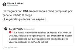 Detienen en la acampada de Sol a un joven que amenazaba de muerte a otros campistas por robarle la droga: la lucha por la vivienda ya tiene hasta comunidad de vecinos