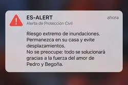 Protecci&oacute;n Civil actualiza el protocolo antiDANA: qu&eacute;dese en casa, no se desplace y conf&iacute;e en el amor de Pedro y Bego&ntilde;a