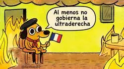 Francia aplica la t&eacute;cnica del perrito: todo arde, pero al menos no gobierna la ultraderecha