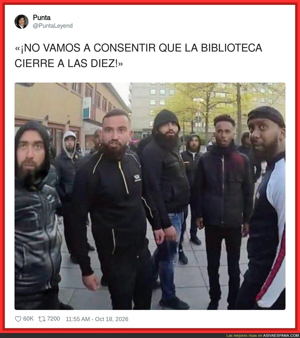 Cuando te enteras que la biblioteca cierra a las diez y acabas de llegar a las nueve y cincuenta y nueve