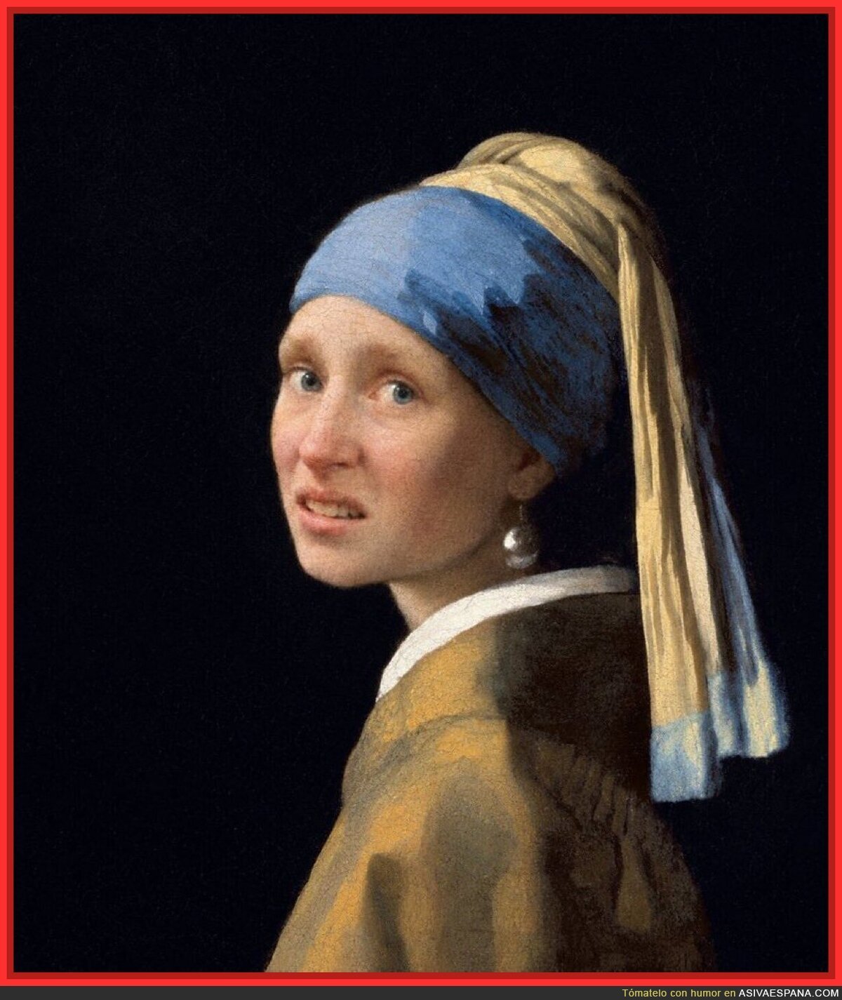 La joven de la perla se entera de lo que está pasando en los museos de Francia
