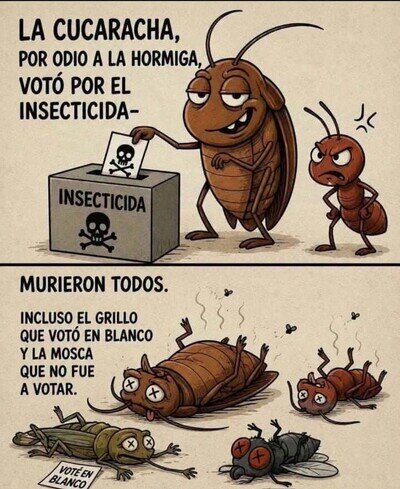 Lecci&oacute;n de democracia para insectos: votar al insecticida tambi&eacute;n tiene consecuencias