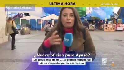 Ayuso busca despacho nuevo y en TVE no pueden aguantarse la risa en pleno directo